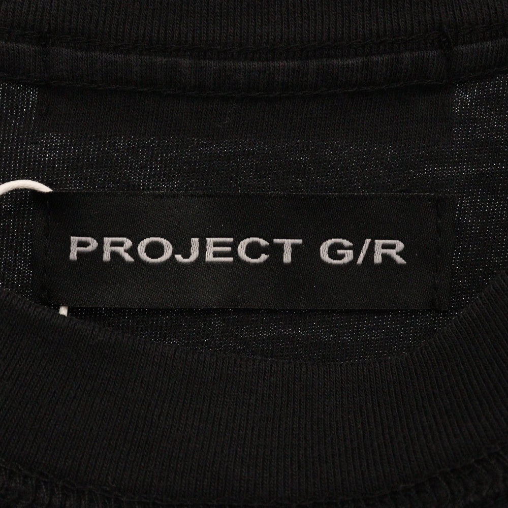 PROJECT G/R(プロジェクトジーアール) 25SS×mastermind JAPAN INSIDE OUT T-SHIRTS マスターマインドジャパン インサイドアウトロゴ半袖Tシャツ PG25SSMJ01 ブラック