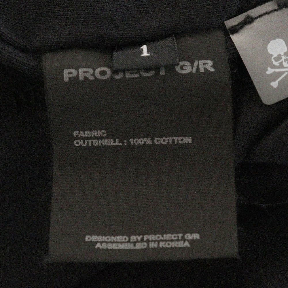 PROJECT G/R(プロジェクトジーアール) 25SS×mastermind JAPAN INSIDE OUT T-SHIRTS マスターマインドジャパン インサイドアウトロゴ半袖Tシャツ PG25SSMJ01 ブラック