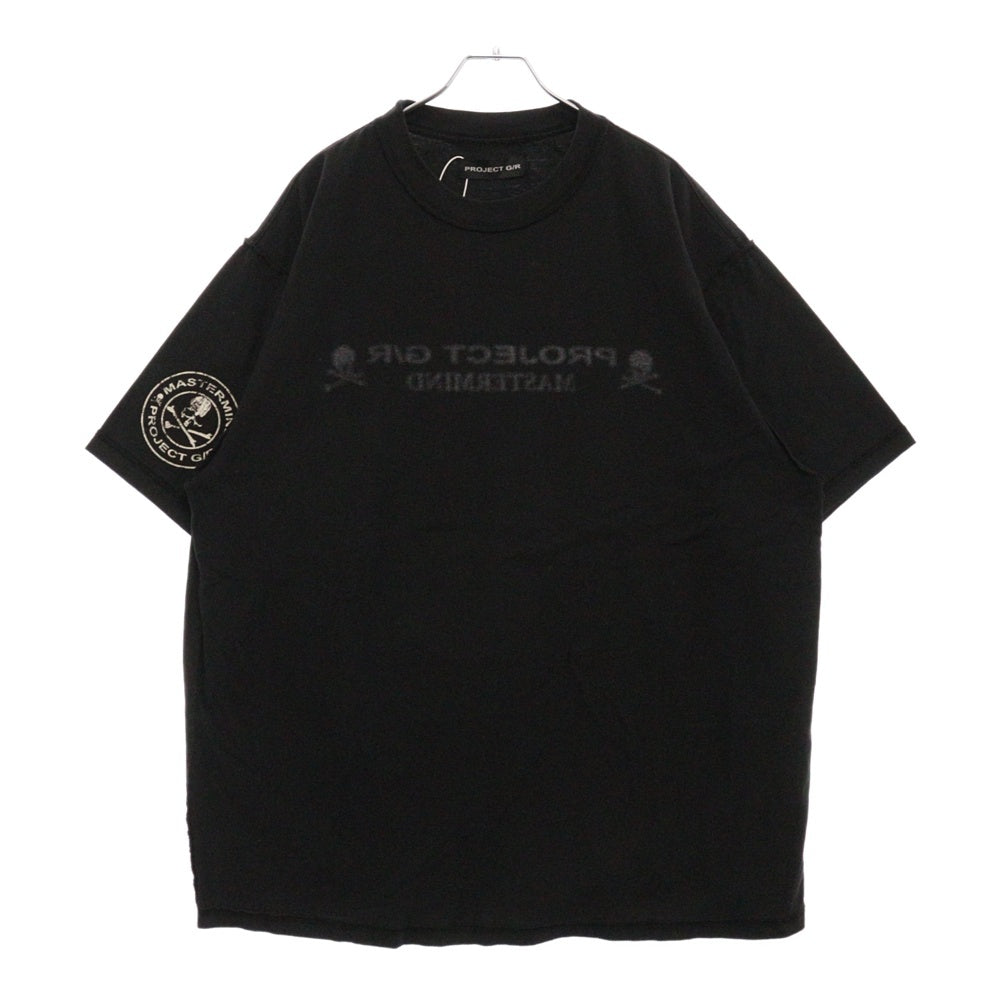 PROJECT G/R(プロジェクトジーアール) 25SS×mastermind JAPAN INSIDE OUT T-SHIRTS マスターマインドジャパン インサイドアウトロゴ半袖Tシャツ PG25SSMJ01 ブラック
