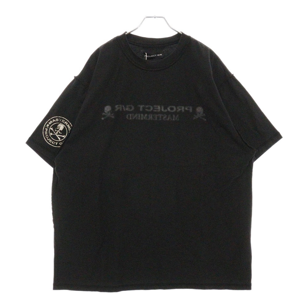 PROJECT G/R(プロジェクトジーアール) 25SS×mastermind JAPAN INSIDE OUT T-SHIRTS マスターマインドジャパン インサイドアウトロゴ半袖Tシャツ PG25SSMJ01 ブラック