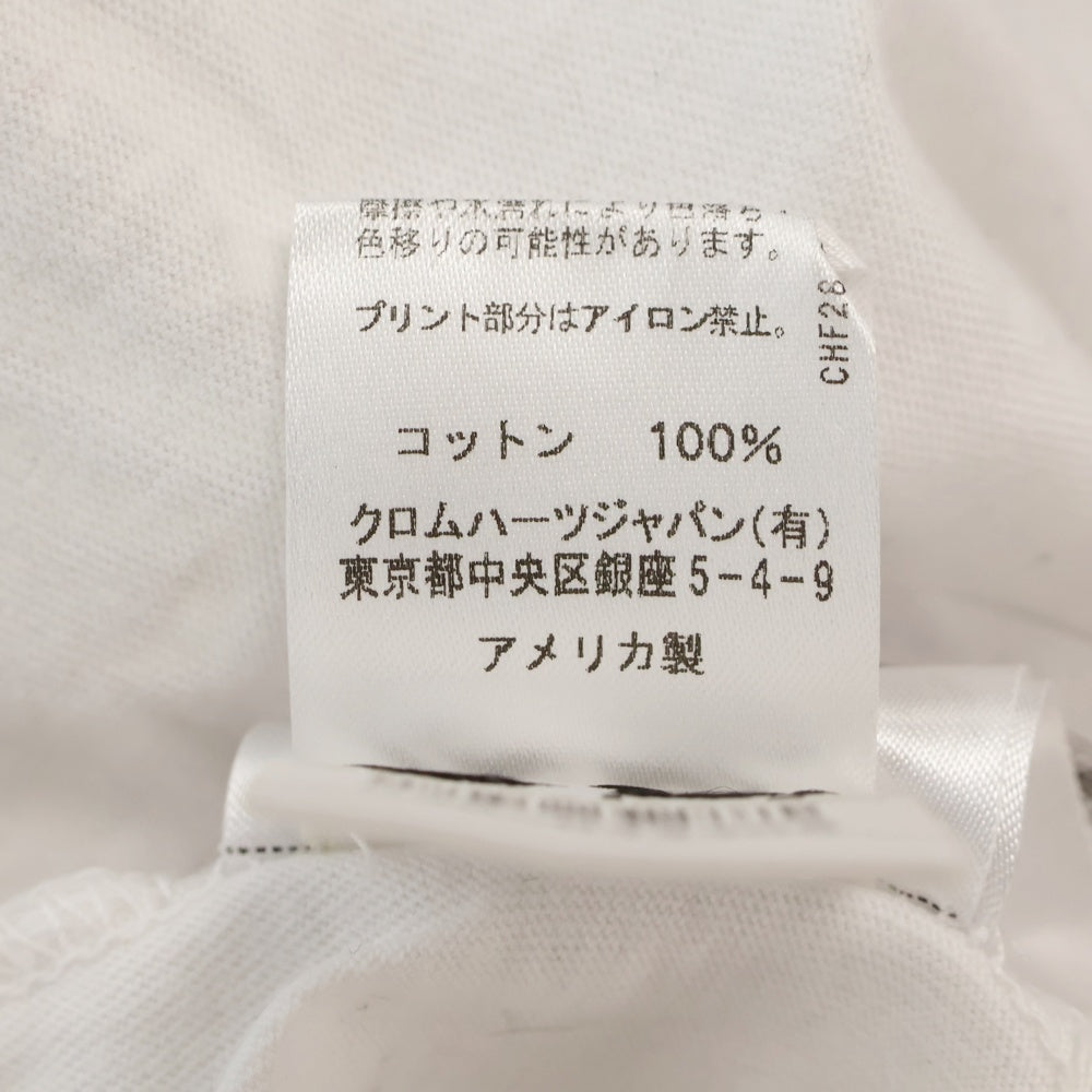 CHROME HEARTS(クロムハーツ) CH T-SHRT ネックロゴプリント半袖Tシャツ カットソー ホワイト