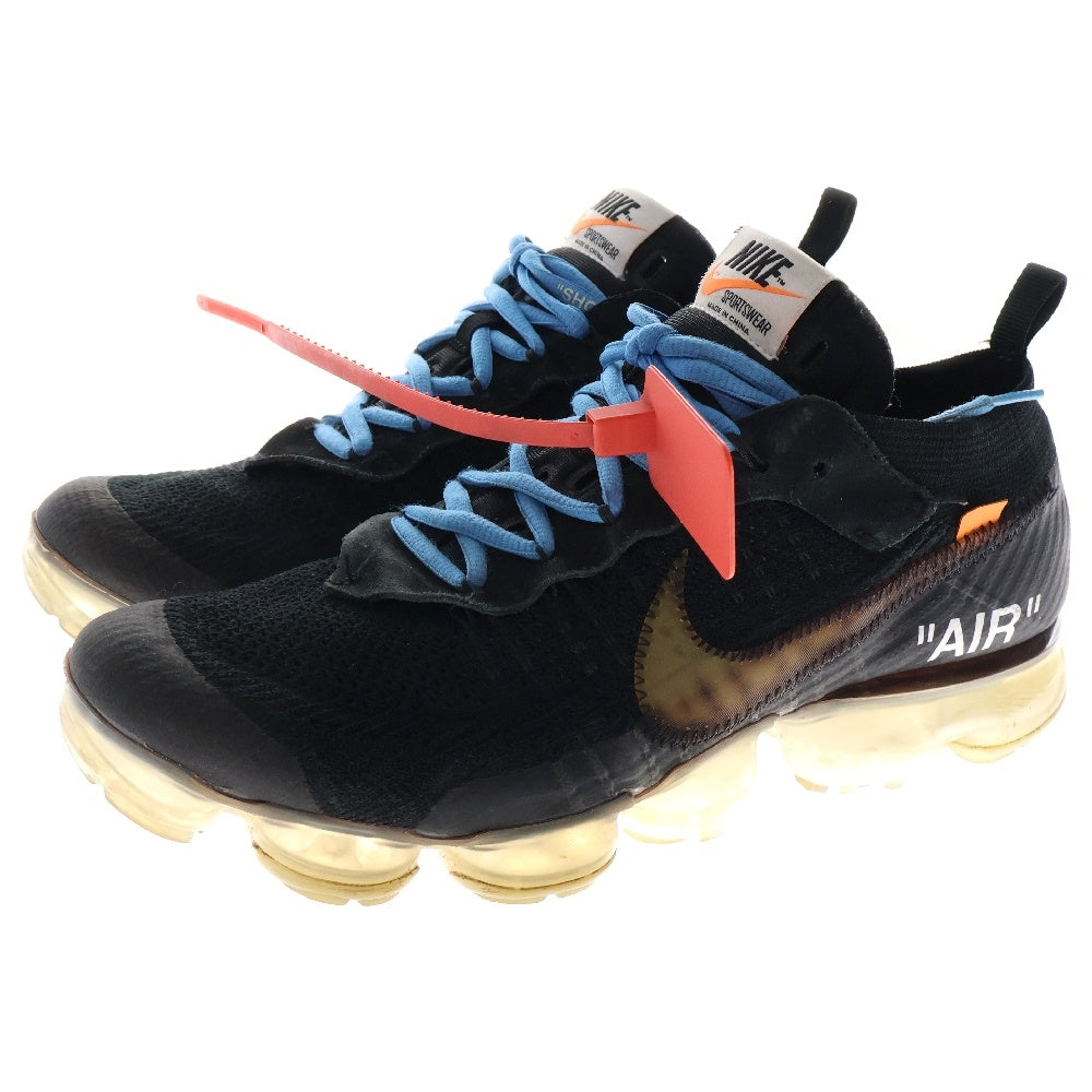 NIKE(ナイキ) × OFF-WHITE THE 10 AIR VAPORMAX FK オフホワイト ザテン エアヴェイパーマックス フライニット ローカットスニーカー ブラック US9/27.0cm AA3831-002
