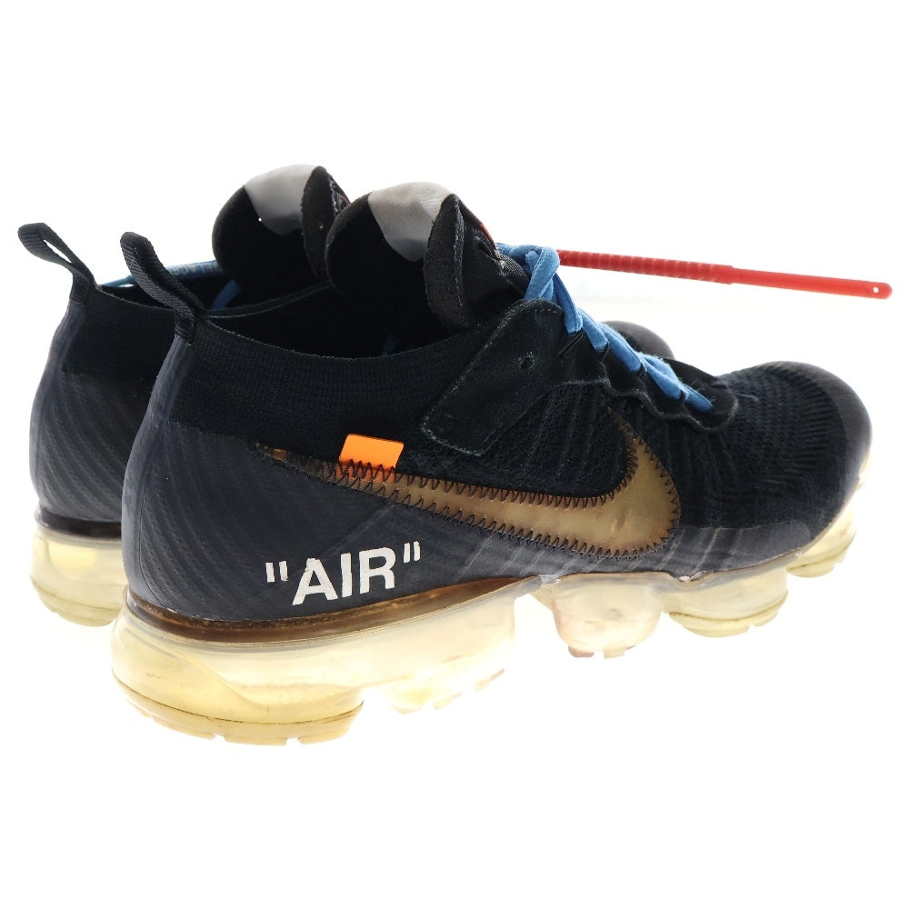 NIKE(ナイキ) × OFF-WHITE THE 10 AIR VAPORMAX FK オフホワイト ザテン エアヴェイパーマックス フライニット ローカットスニーカー ブラック US9/27.0cm AA3831-002