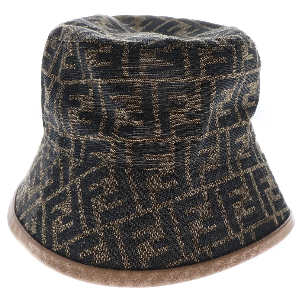 FENDI(フェンディ) FFロゴ バケットハット 帽子 FXQ801 ブラウン