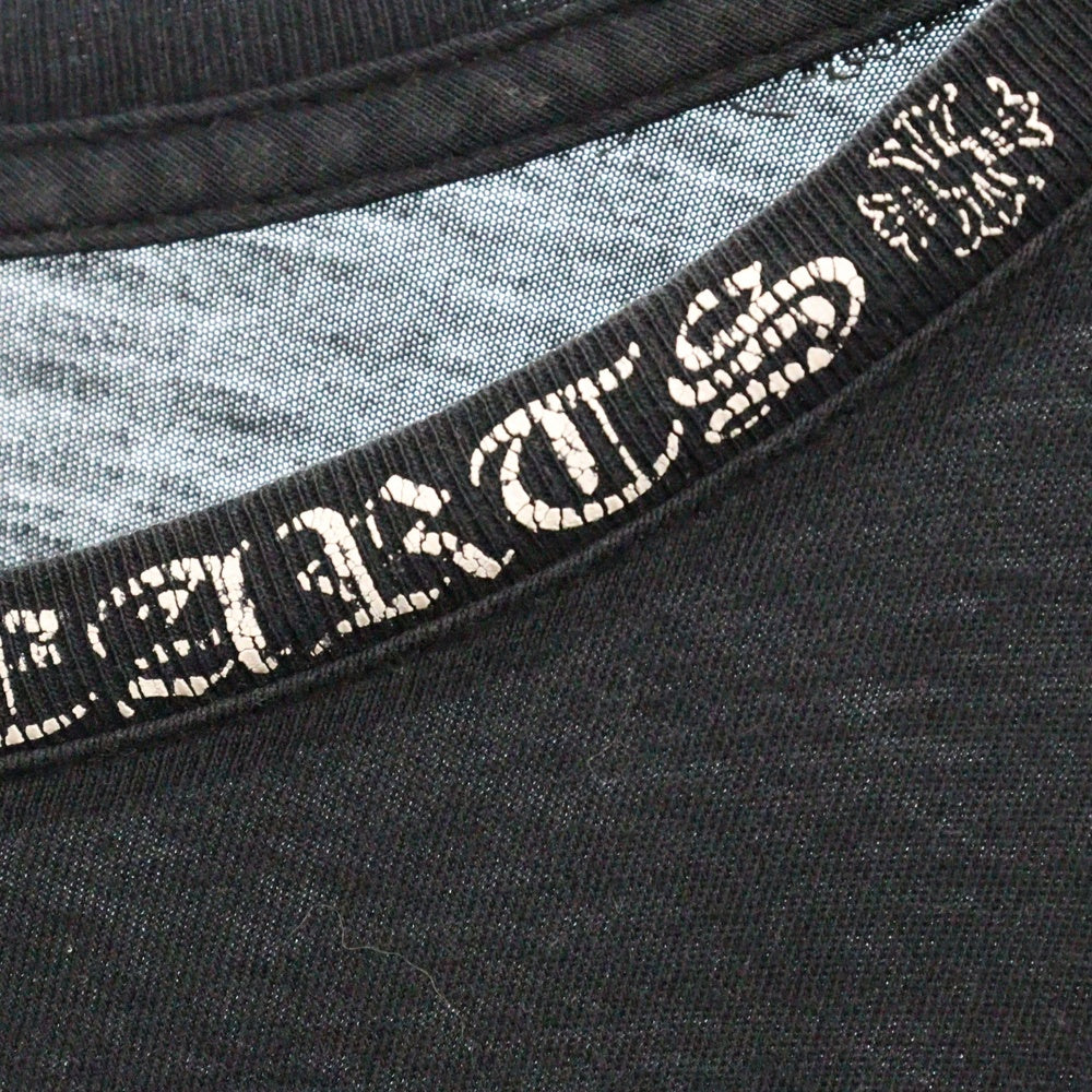 CHROME HEARTS(クロムハーツ) CH L S 1 NECK LOGO ネック ロゴプリント 長袖Tシャツ ロングスリーブカットソー ブラック