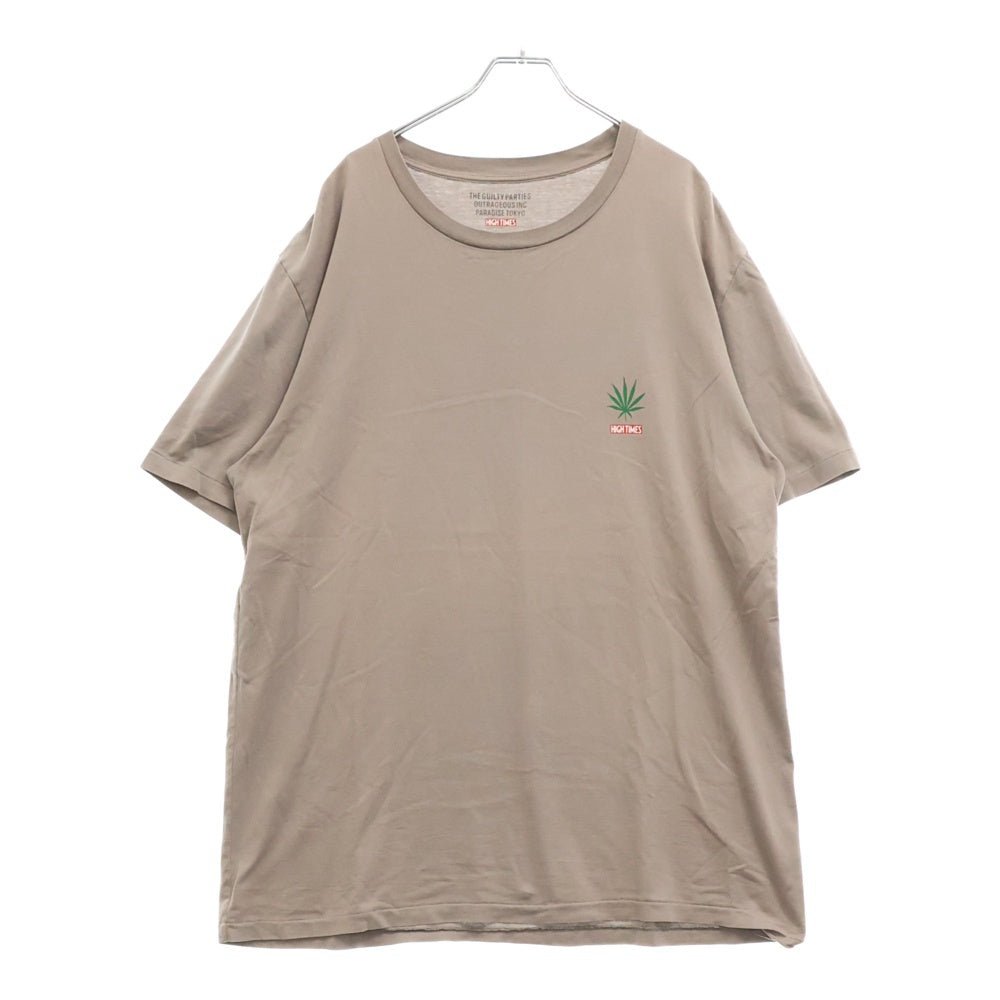 WACKO MARIA(ワコマリア) ×HIGH TIMES PACK TEE ハイタイムズ ロゴパック半袖Tシャツ カットソー グレー