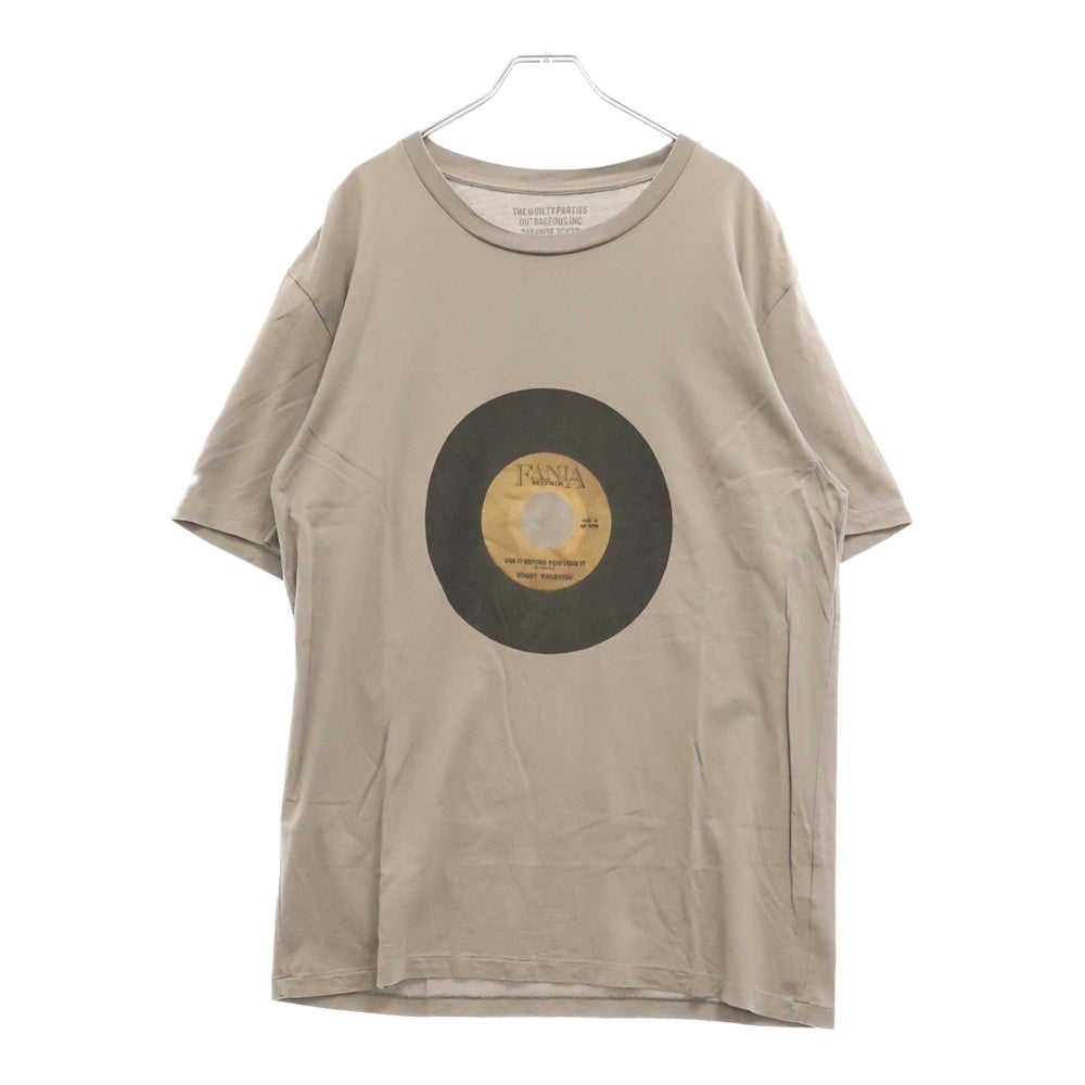 WACKO MARIA(ワコマリア) ×FANIA RECORDS CREW NECK COLOR T-SHIRT TYPE-1 ファニア・レコード プリント半袖Tシャツ カットソー グレー
