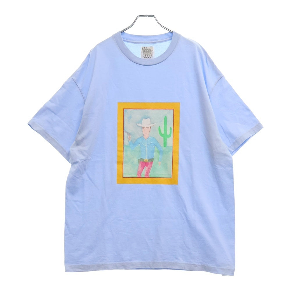 WACKO MARIA(ワコマリア) 24SS 世界平和プロジェクト CREW NECK T-SHIRT TYPE-5 プリント半袖Tシャツ カットソー 24SS-WMT-TEE06 ブルー