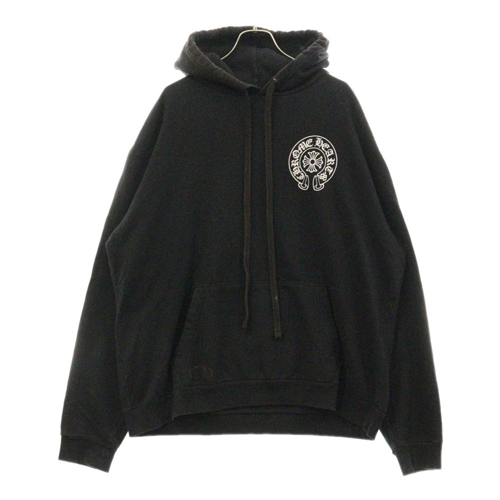 CHROME HEARTS(クロムハーツ) SWTSHRT PLVR マルチホースシュープリントプルオーバーパーカー ブラック