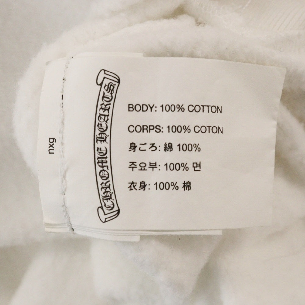 CHROME HEARTS(クロムハーツ) GLOW SWTSHRT PLVR 蓄光 ホースシュー スウェットプルオーバーパーカー ホワイト