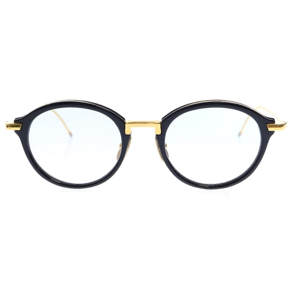THOM BROWNE(トムブラウン) ウェリントンサングラス アイウェア TB-011F-49 ネイビー/ゴールド
