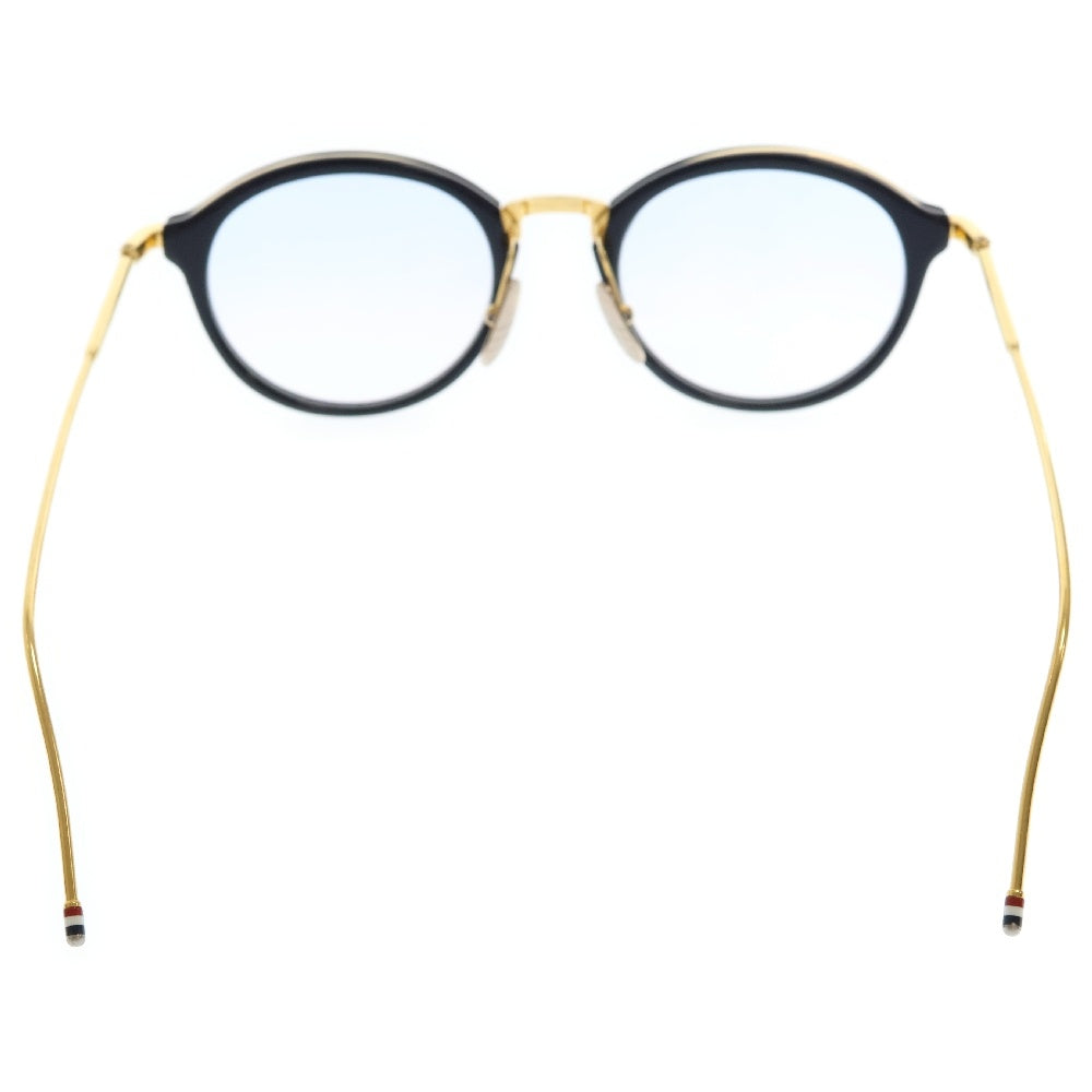 THOM BROWNE(トムブラウン) ウェリントンサングラス アイウェア TB-011F-49 ネイビー/ゴールド