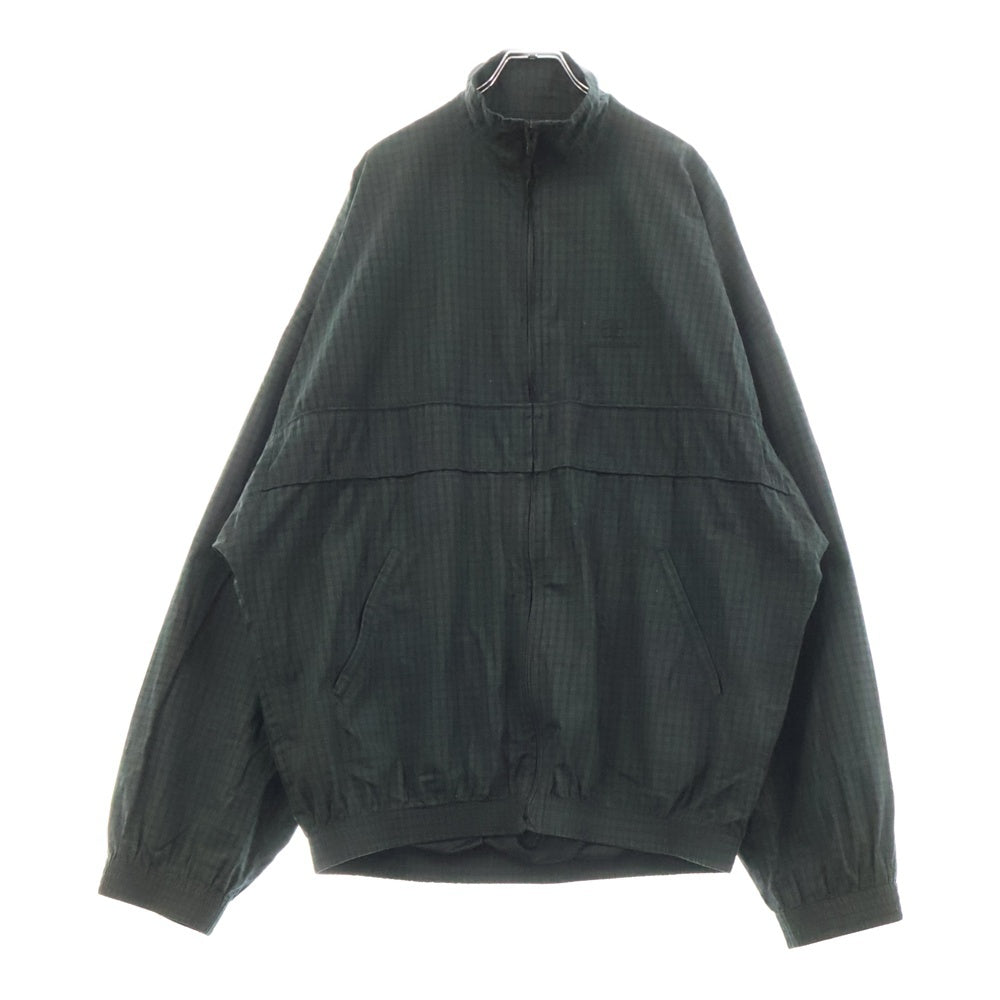 BALENCIAGA(バレンシアガ) 21AW BB LOGO CHECK TRACK JACKET 659099 TKM32 BBロゴ チェック トラックジャケット アウター グリーン