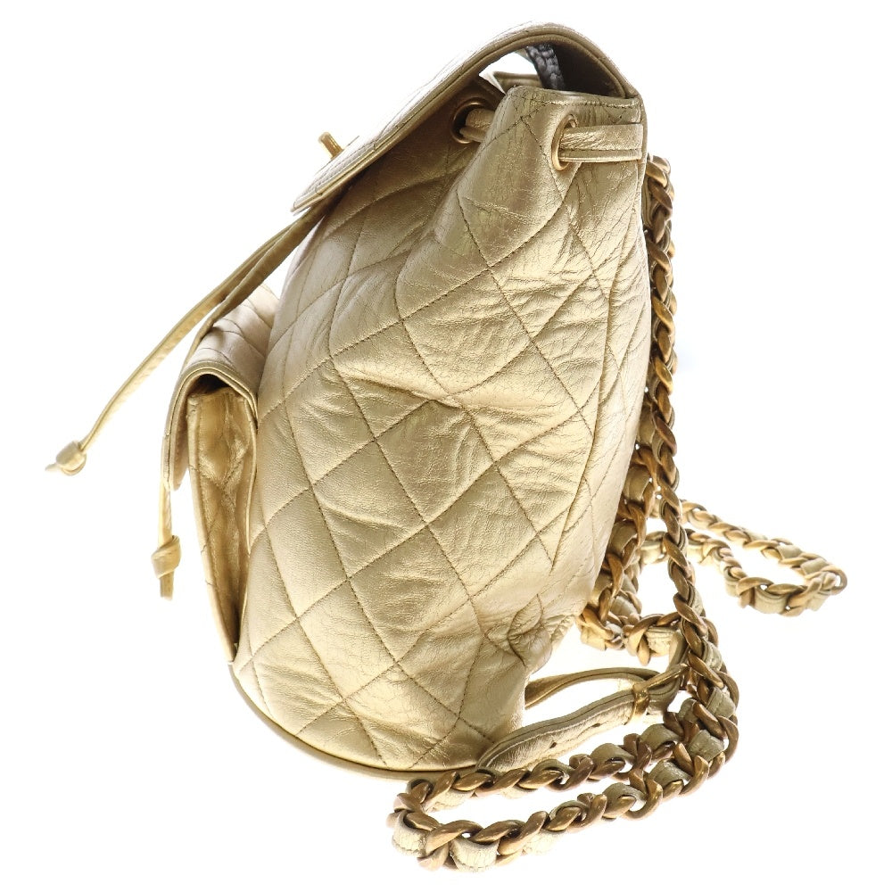 CHANEL(シャネル) デイパック マトラッセバックパック ゴールド レディース