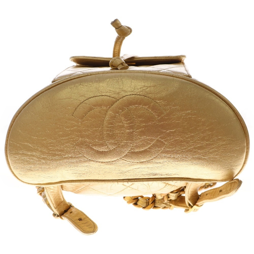CHANEL(シャネル) デイパック マトラッセバックパック ゴールド レディース