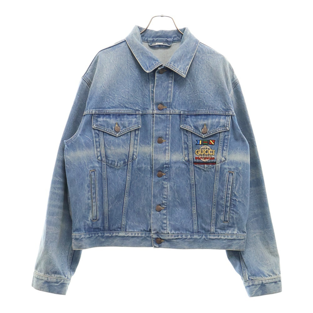 GUCCI(グッチ) 20SS ノーティカルポケットデニムトラッカージャケット 594850 XDAX0 インディゴブルー
