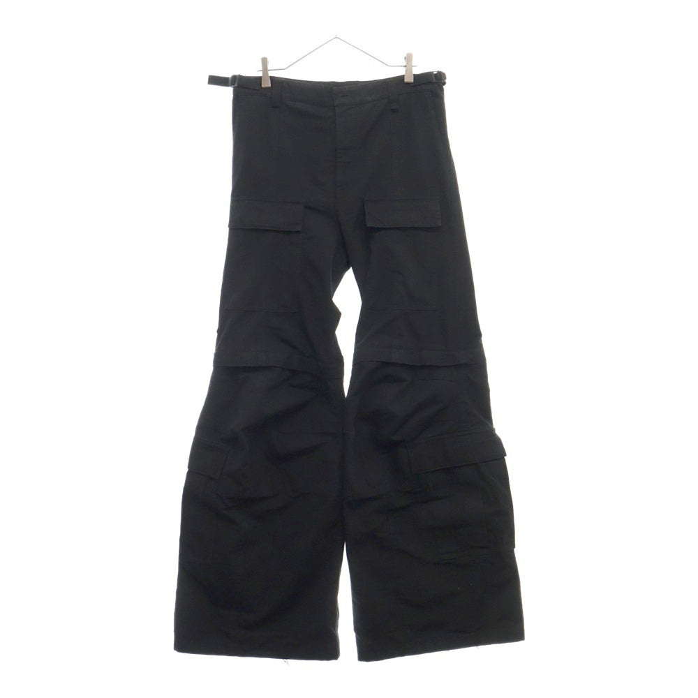 BALENCIAGA(バレンシアガ) 23AW Flare Cargo Pants フレアカーゴロングパンツ 768810 TKP27 ブラック