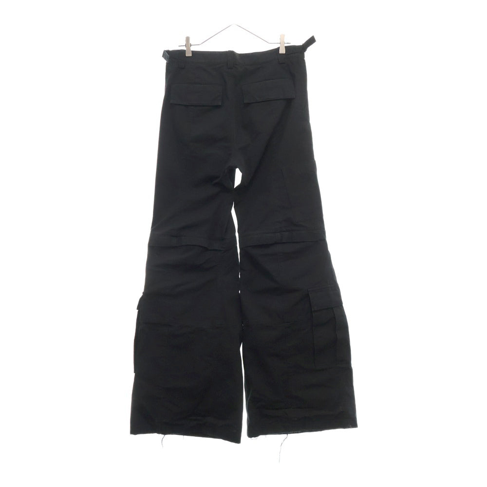 BALENCIAGA(バレンシアガ) 23AW Flare Cargo Pants フレアカーゴロングパンツ 768810 TKP27 ブラック