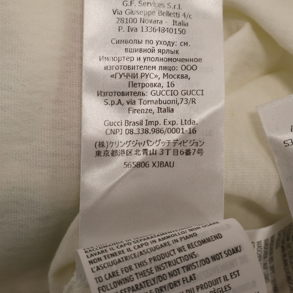GUCCI(グッチ) GGロゴ 半袖Tシャツ カットソー 565806 XJBAU ホワイト