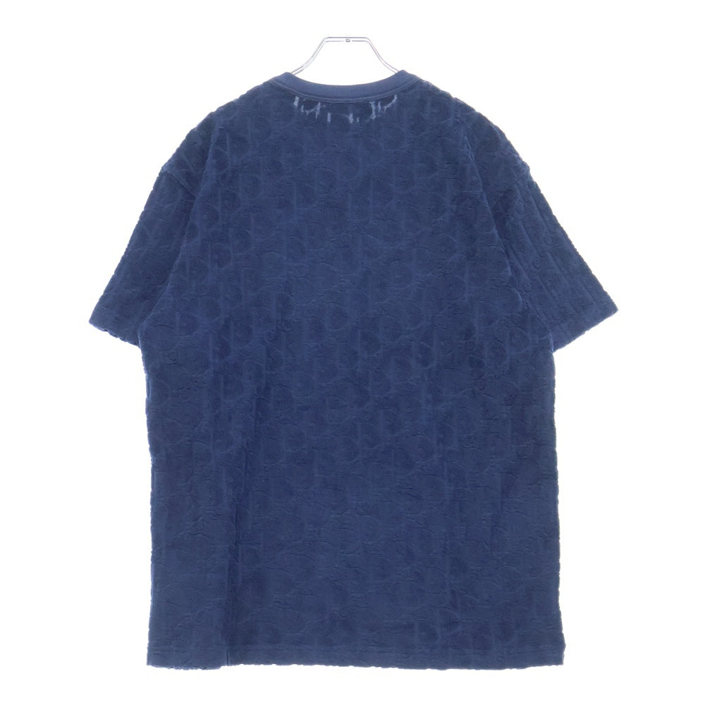 DIOR(ディオール) オブリークジャガード パイル地 半袖Tシャツ カットソー 113J692A0614 ネイビー