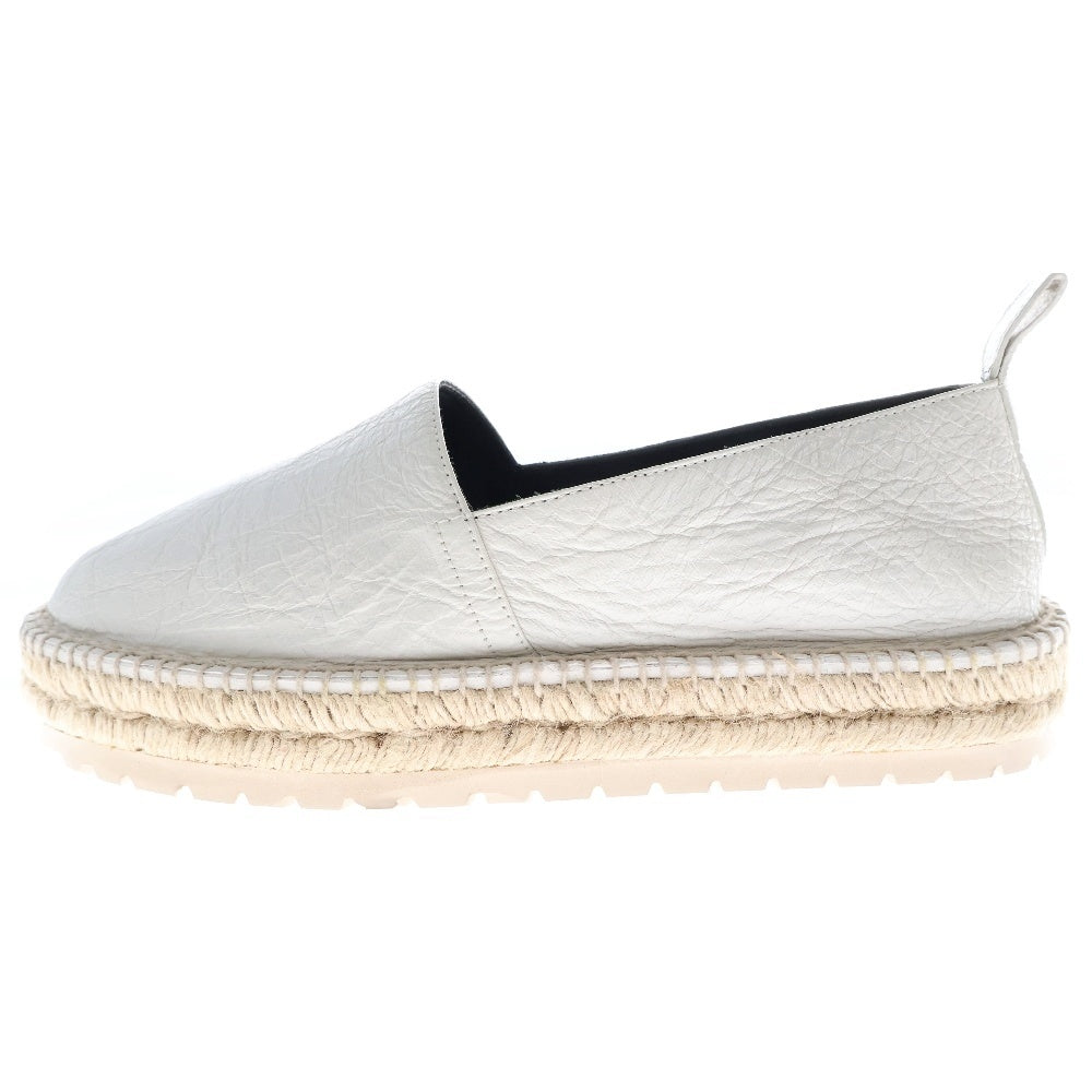 BALENCIAGA(バレンシアガ) レザー切替 エスパドリーユ バブーシュ シューズ 458655 ホワイト
