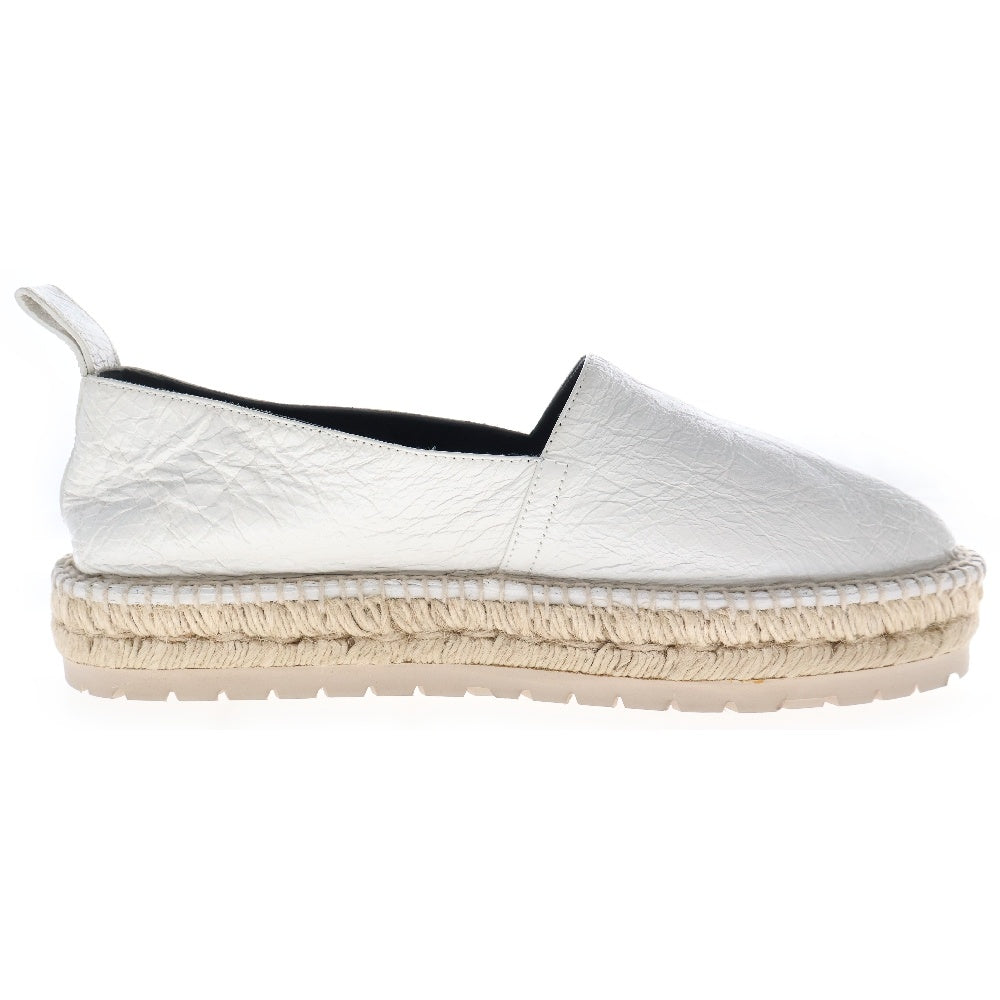 BALENCIAGA(バレンシアガ) レザー切替 エスパドリーユ バブーシュ シューズ 458655 ホワイト