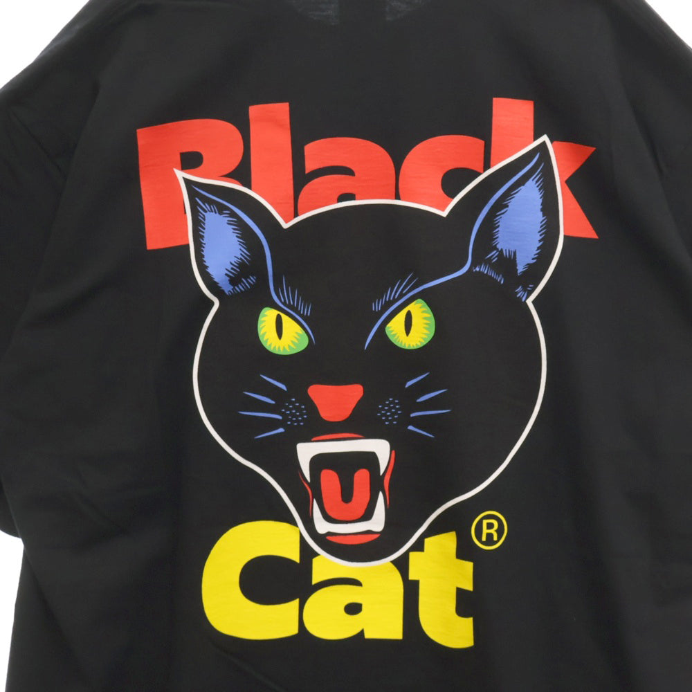 SUPREME(シュプリーム) 24SS Black Cat Tee ブラックキャットプリント半袖Tシャツ カットソー ブラック