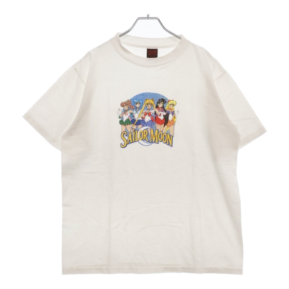 VINTAGE(ヴィンテージ) 90s VINTAGE 1998年 Sailor Moon FASHION VICTIM セーラームーン アニメプリント半袖Tシャツ カットソー ホワイト