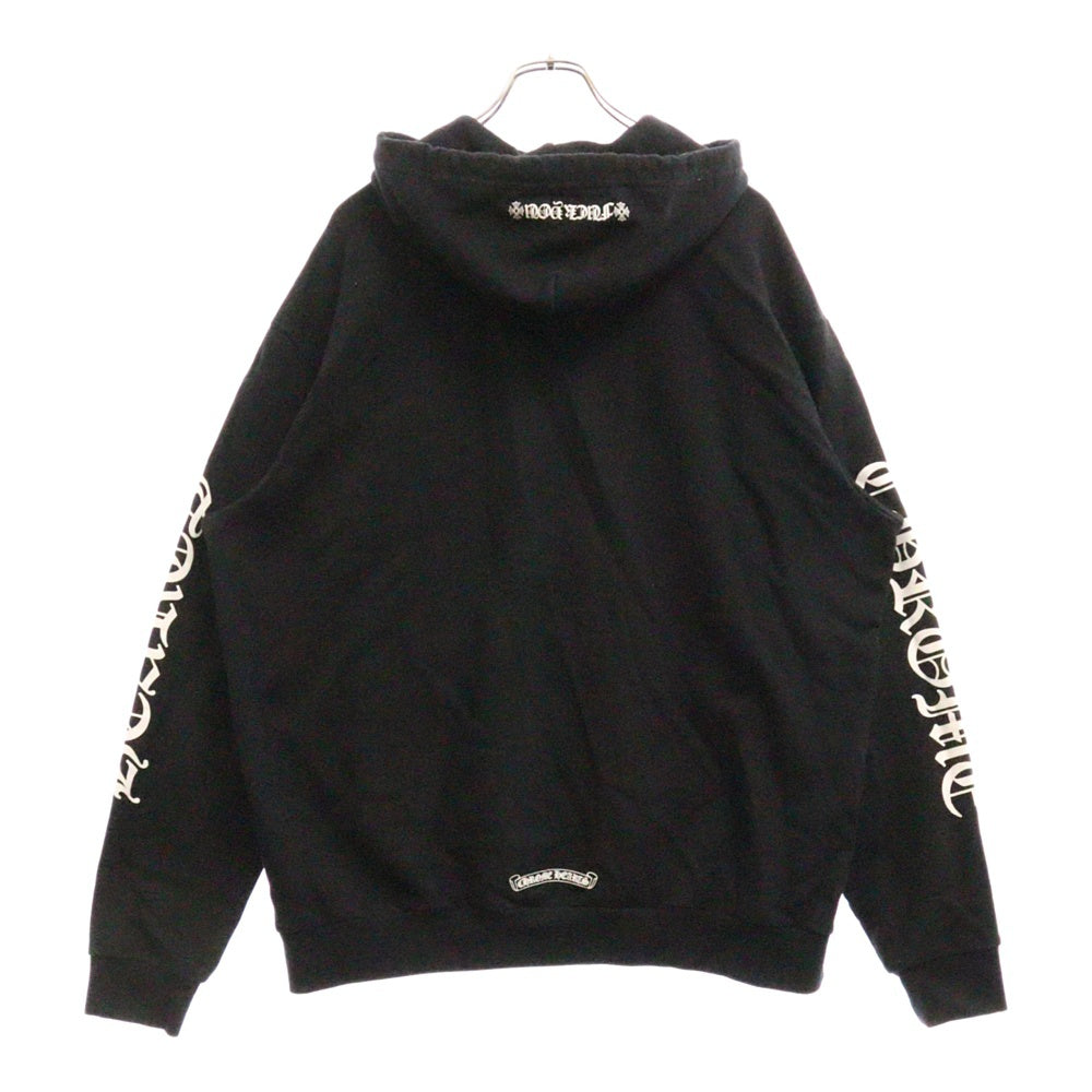 CHROME HEARTS(クロムハーツ) SWTSHRT PLVR アームロゴプリントプルオーバーパーカー ブラック