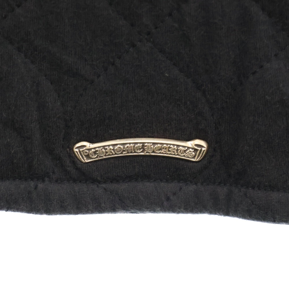 CHROME HEARTS(クロムハーツ) ジップアップフーディ キルティング ジレベスト ブラック