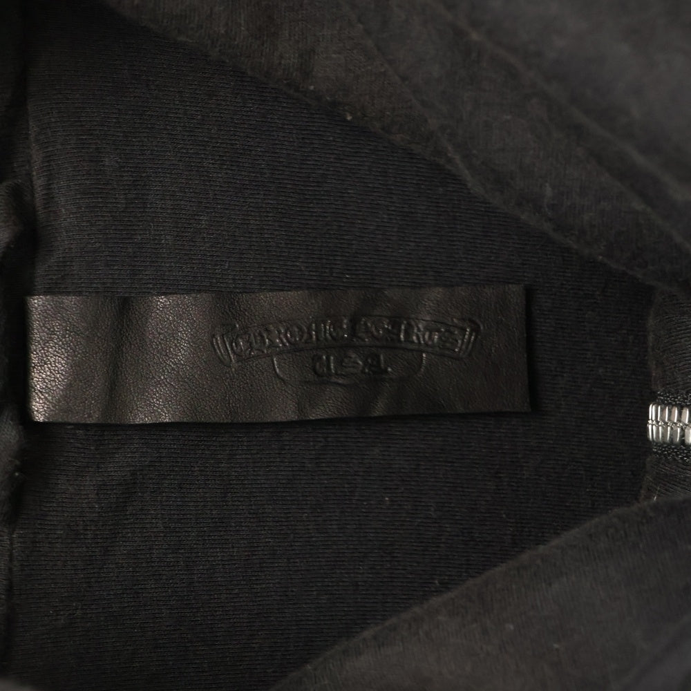 CHROME HEARTS(クロムハーツ) ジップアップフーディ キルティング ジレベスト ブラック