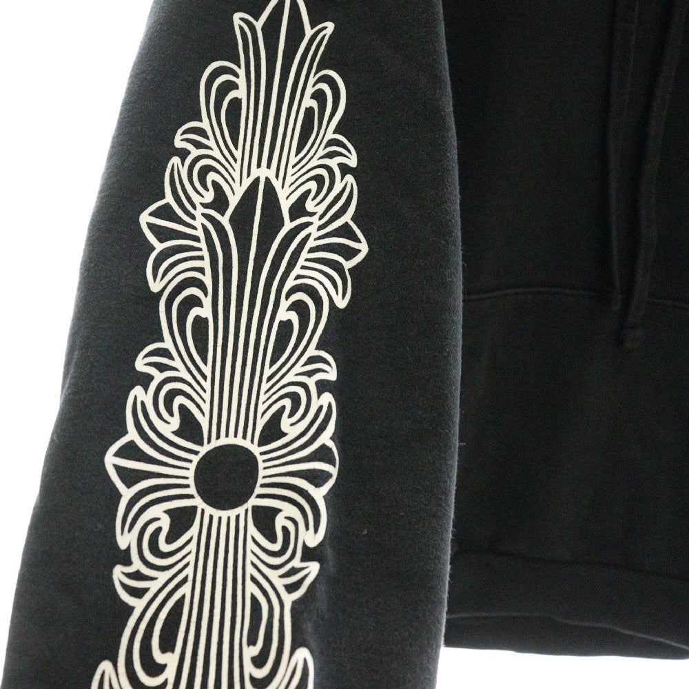 CHROME HEARTS(クロムハーツ) SWTSHRT PLVR バックホースシュープリントプルオーバーパーカー ブラック