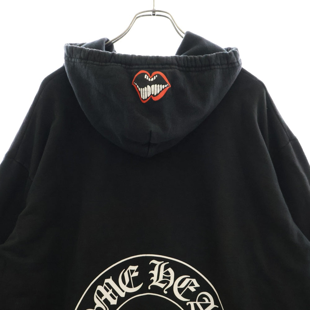 CHROME HEARTS(クロムハーツ) × MATTY BOY Chomper Horseshoe Hoodie マッティボーイ チョンパーホースシュー スウェット プルオーバーパーカー ブラック