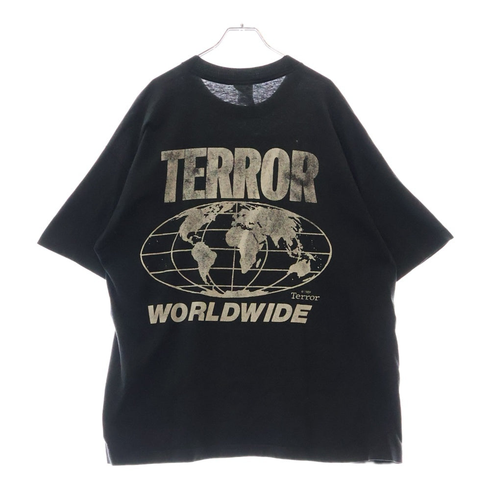 VINTAGE(ヴィンテージ) CHARLES MANSON チャールズマンソン プリント半袖カットソー Tシャツ ブラック/イエロー