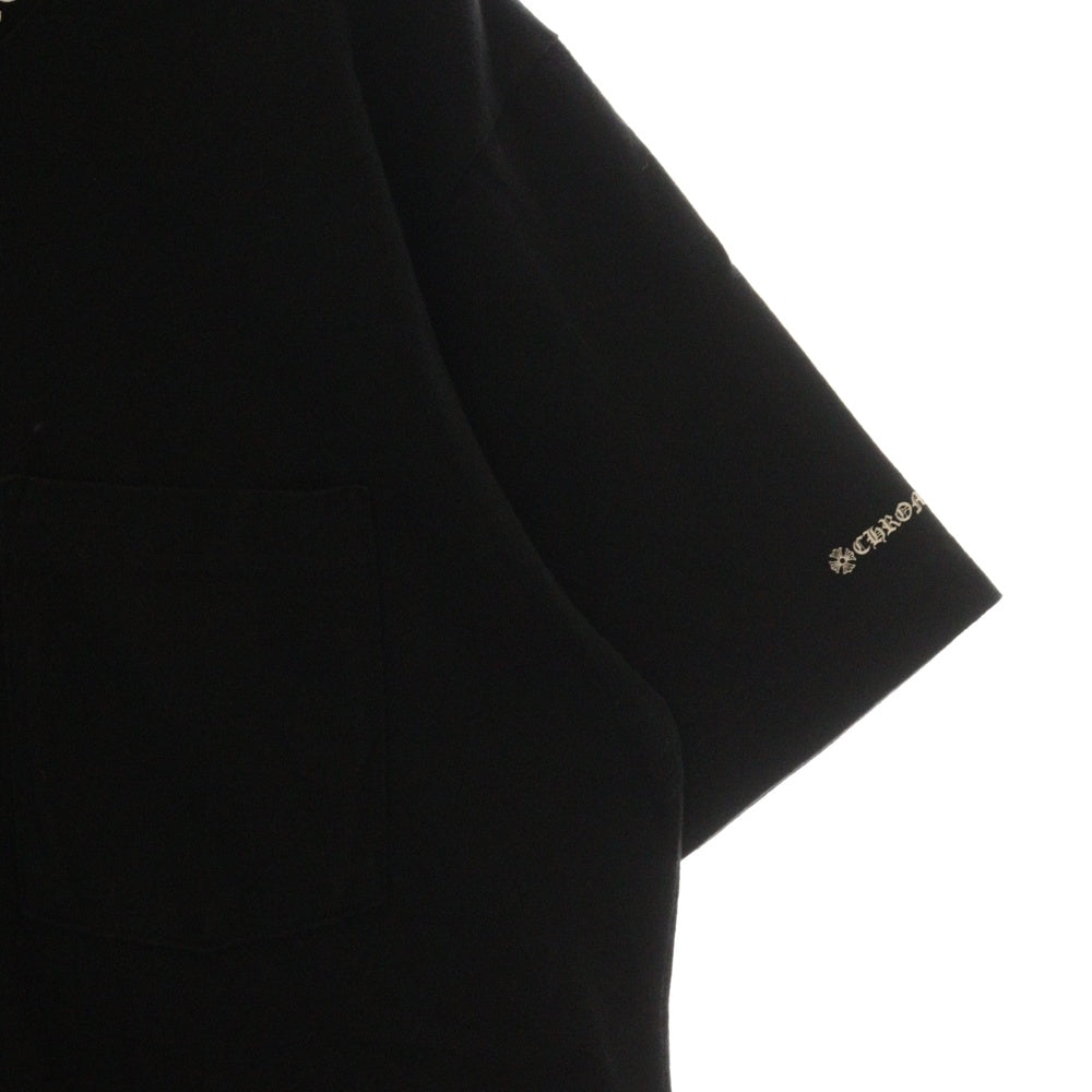 CHROME HEARTS(クロムハーツ) NECK LOGO S/S TEE ネックロゴプリント 半袖Tシャツ カットソー ブラック/ホワイト
