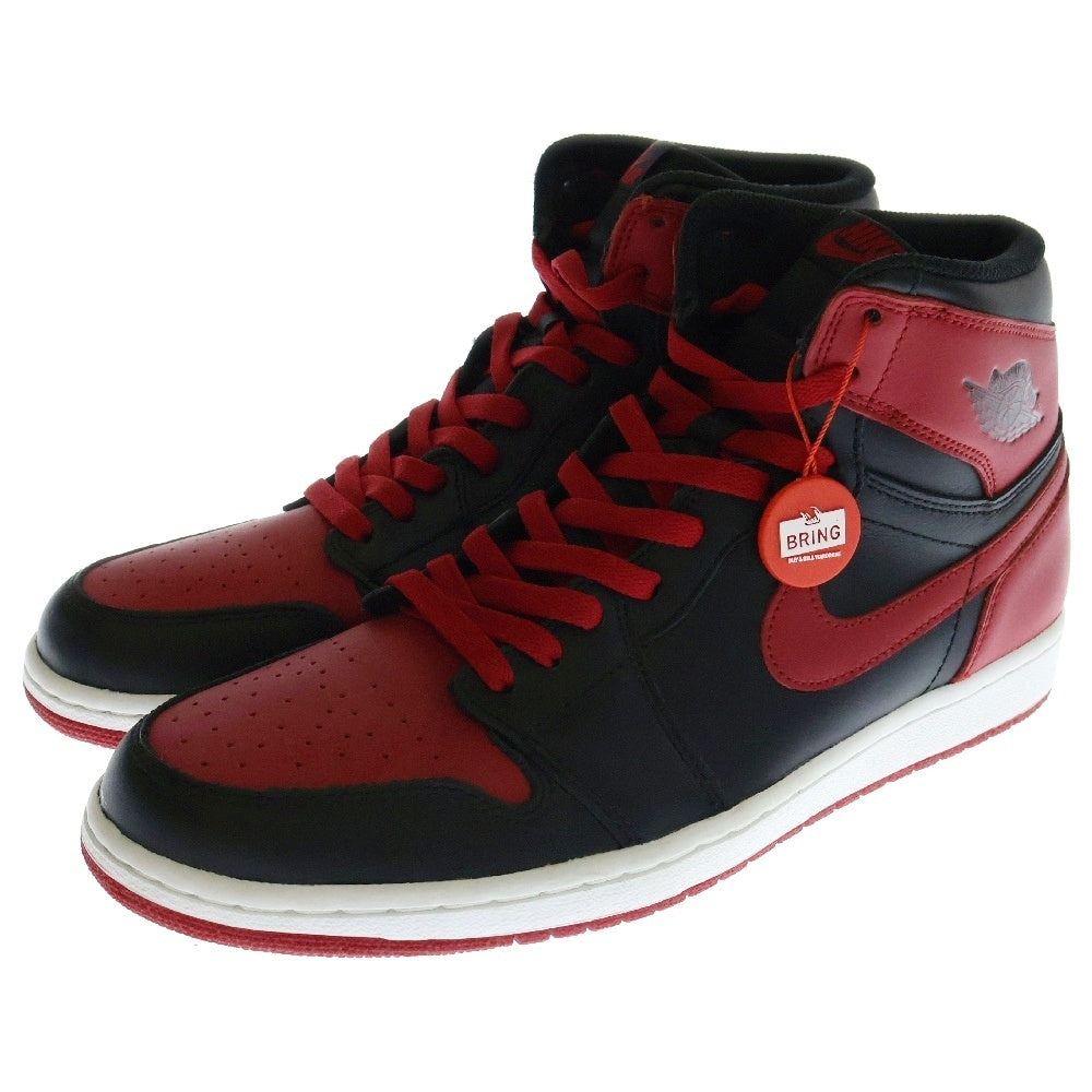 NIKE(ナイキ) 【観賞用 2013年製】AIR JORDAN 1 RETRO HIGH OG BRED 555088-023 エアジョーダン レトロ ブレッド ハイカットスニーカー シューズ ブラック/レッド US11/29.0cm