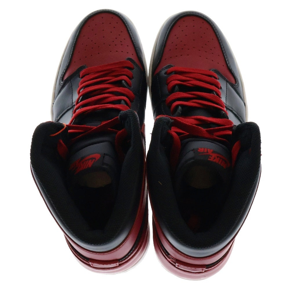 NIKE(ナイキ) 【観賞用 2013年製】AIR JORDAN 1 RETRO HIGH OG BRED 555088-023 エアジョーダン レトロ ブレッド ハイカットスニーカー シューズ ブラック/レッド US11/29.0cm