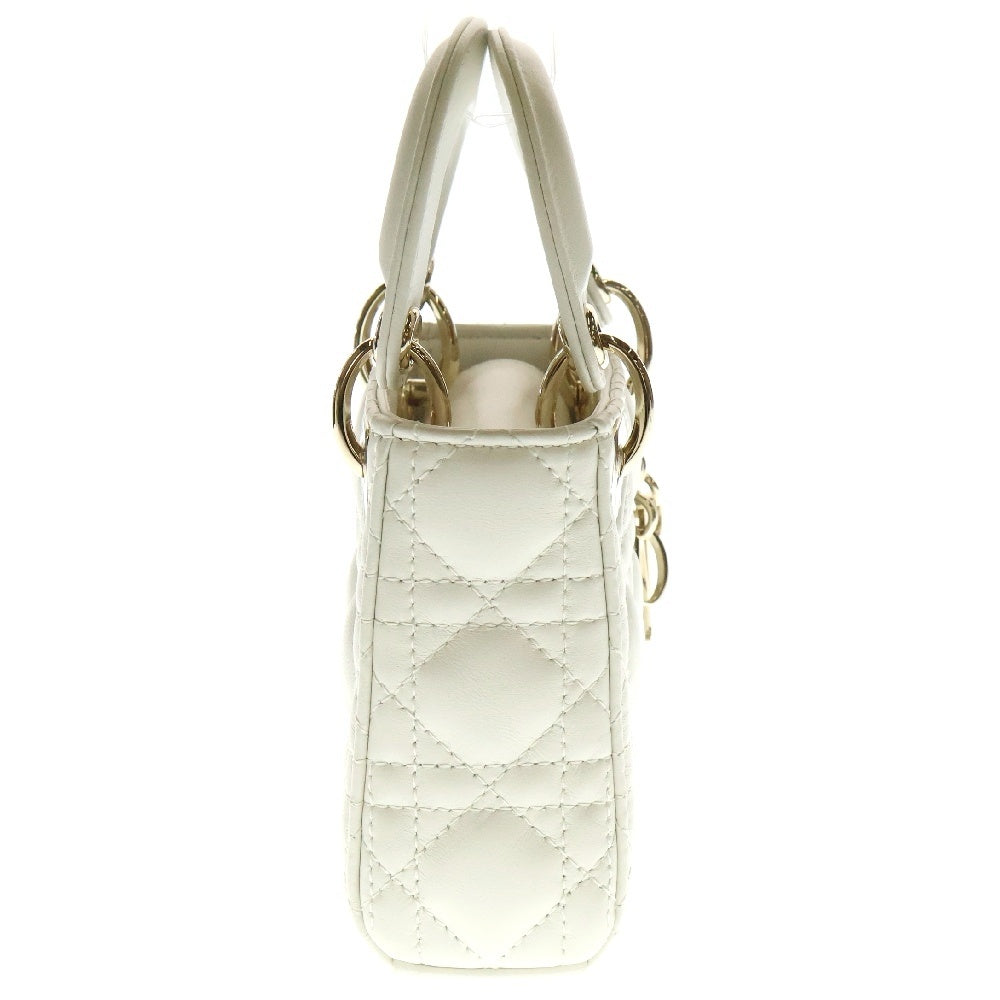 Christian Dior(クリスチャンディオール) LADY DIOR Micro レディディオール マイクロ カナージュ ミニショルダーバッグ S0856ONGE ホワイト