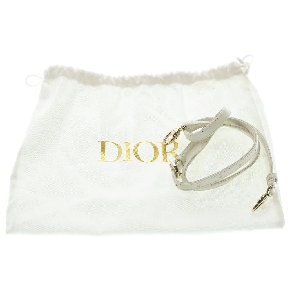 Christian Dior(クリスチャンディオール) LADY DIOR Micro レディディオール マイクロ カナージュ ミニショルダーバッグ S0856ONGE ホワイト