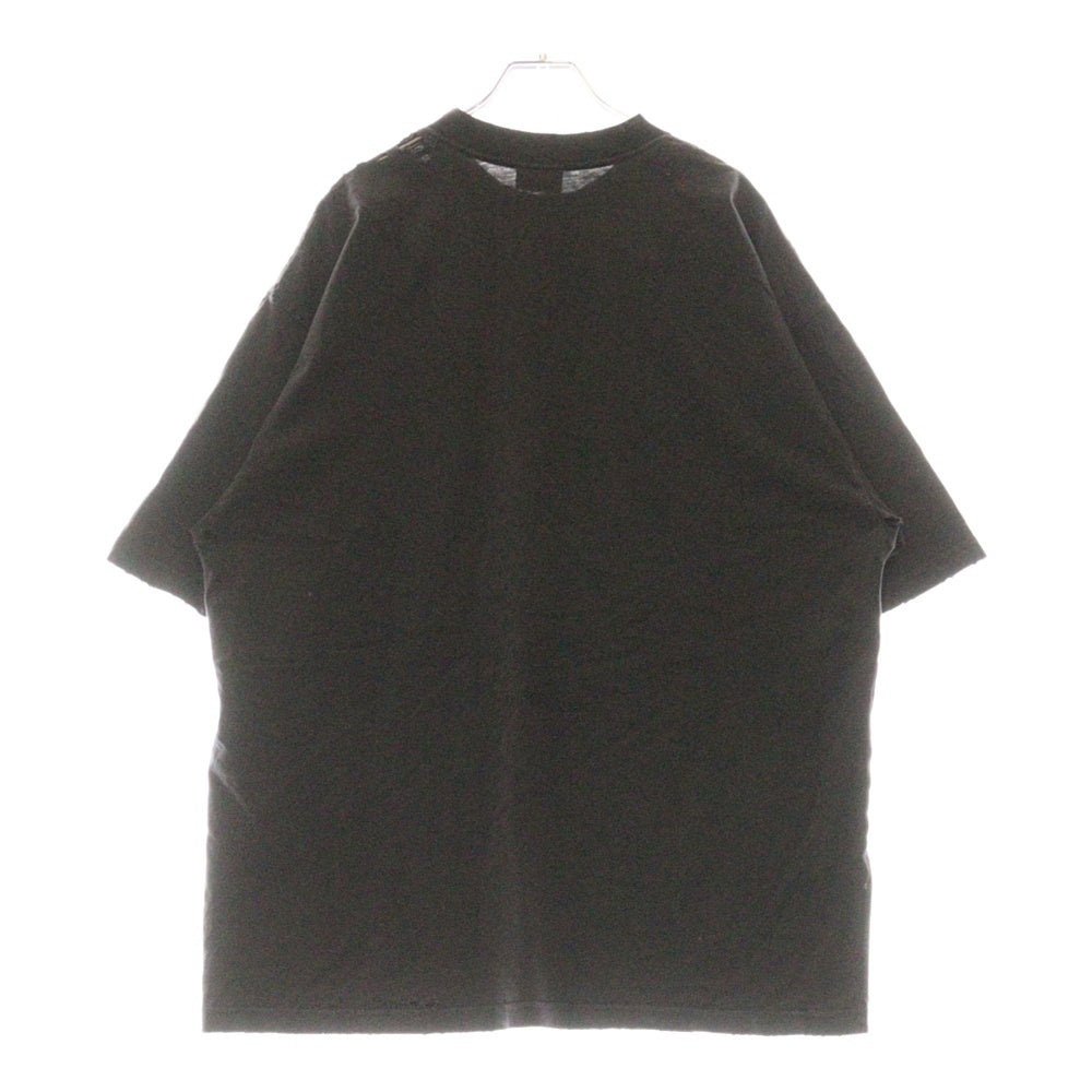 BALENCIAGA(バレンシアガ) 24SS Paris Liberty 764235 TQVR9ダメージ加工半袖Tシャツ カットソー ブラック