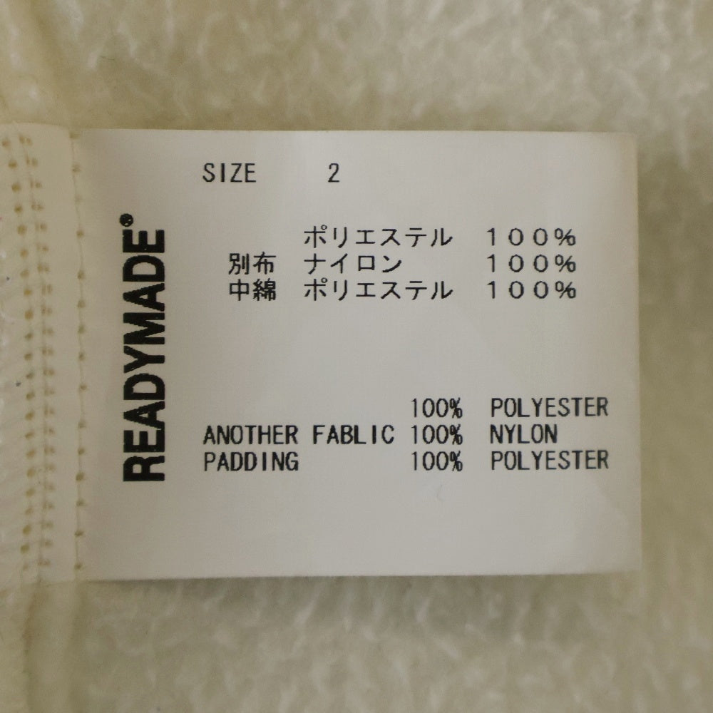 READY MADE(レディメイド) 20AW Fleece Jacket ミリタリーライナー切替フリースジャケット RE-PO-WH-00-00-11 ホワイト/カーキ