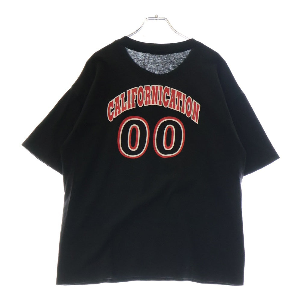 VINTAGE(ヴィンテージ) 90s RED HOT CHILI PEPPERS CALIFORNICATION DUCK レッドホットチリペッパーズ 両面プリント半袖Tシャツ カットソー ブラック