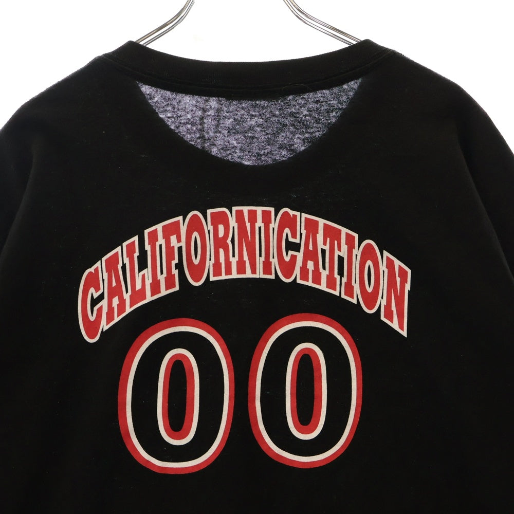 VINTAGE(ヴィンテージ) 90s RED HOT CHILI PEPPERS CALIFORNICATION DUCK レッドホットチリペッパーズ 両面プリント半袖Tシャツ カットソー ブラック