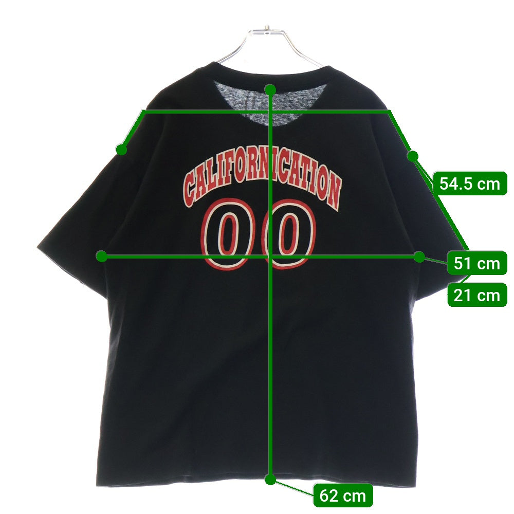 VINTAGE(ヴィンテージ) 90s RED HOT CHILI PEPPERS CALIFORNICATION DUCK レッドホットチリペッパーズ 両面プリント半袖Tシャツ カットソー ブラック