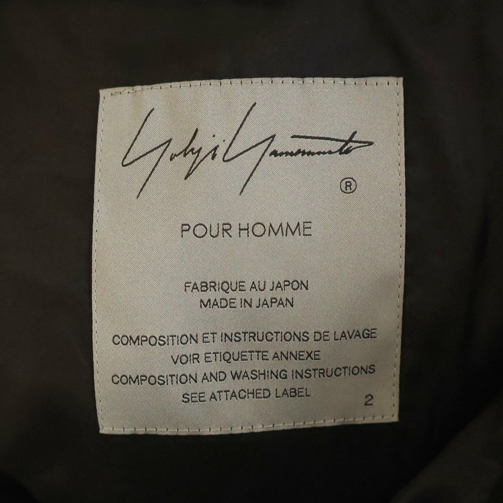 Yohji Yamamoto POUR HOMME(ヨウジヤマモト プールオム) 22AW ウールオーバーサイズテーラードジャケット HE-J26-506 ブラック