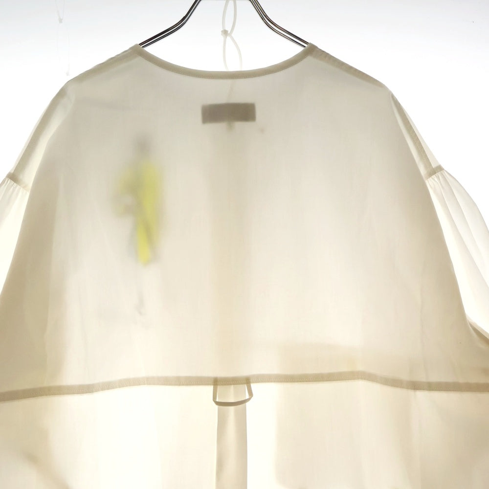 Yohji Yamamoto POUR HOMME(ヨウジヤマモト プールオム) 21SS 女優プリントオーバーサイズバンドカラー長袖シャツ HX-B96-044 ホワイト