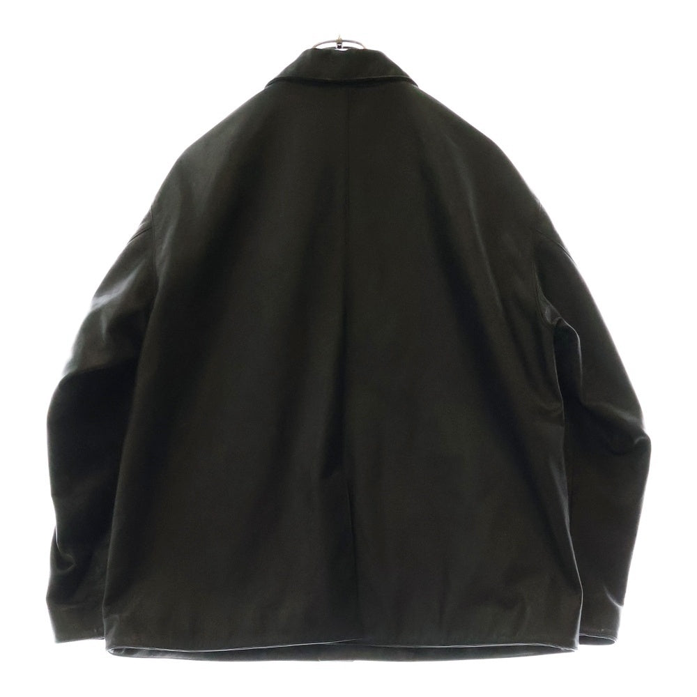 rin(リン) Car Coat R Leather Jacket カーコート カウレザージャケット ブラック