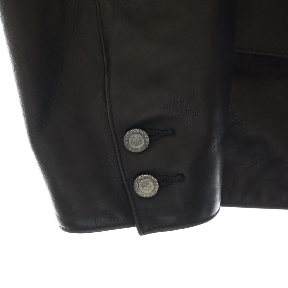 rin(リン) Car Coat R Leather Jacket カーコート カウレザージャケット ブラック