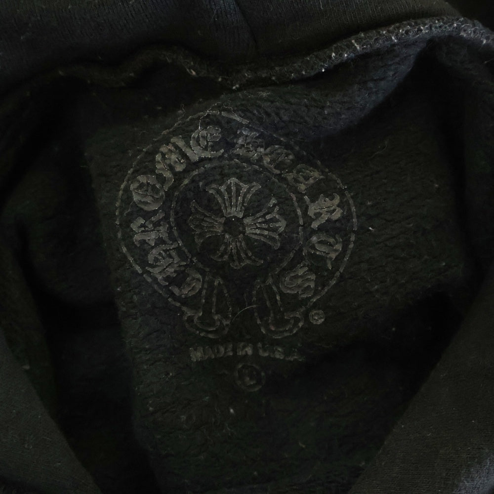 CHROME HEARTS(クロムハーツ) SWTSHRT PLVR アームロゴプリントプルオーバーパーカー ブラック/ブラウン