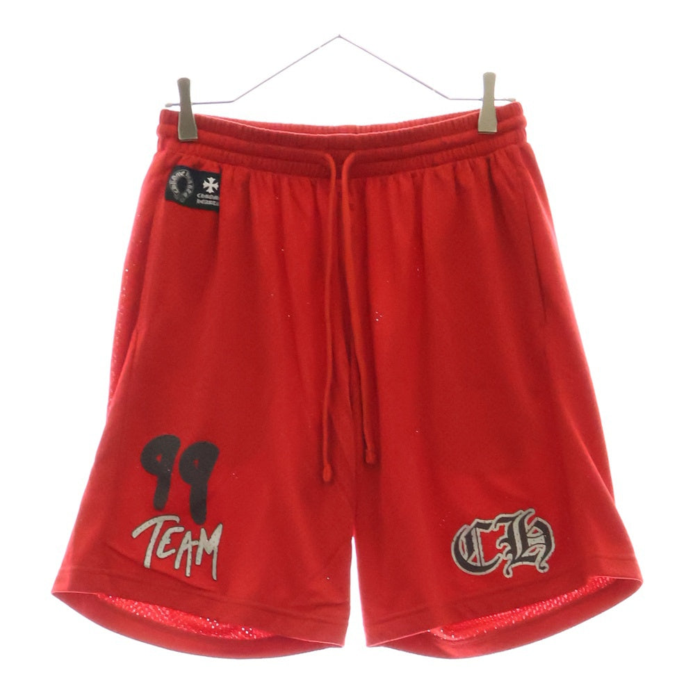 CHROME HEARTS(クロムハーツ) × MATTY BOY MESH HALF PANTS マッティボーイ CHロゴプリント メッシュハーフパンツ ショーツ レッド